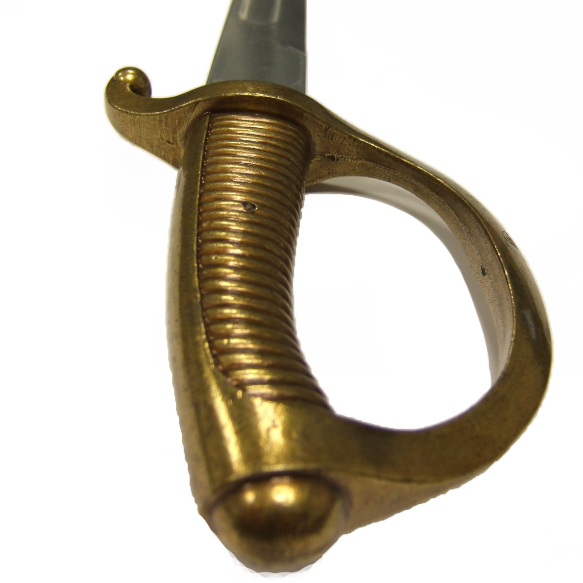 Sable Briquet, Francia S. XIX, fabricado en metal con funda de plástico forrada