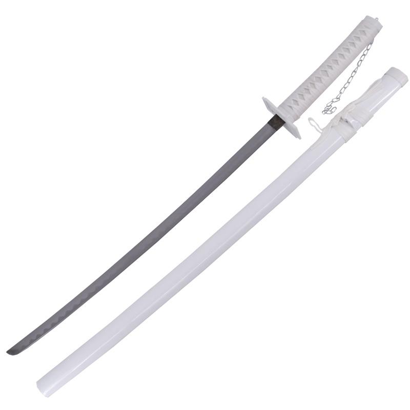 Katana Tensa Zangetsu Hollow Ichigo de Bleach com cabo branco e b...
