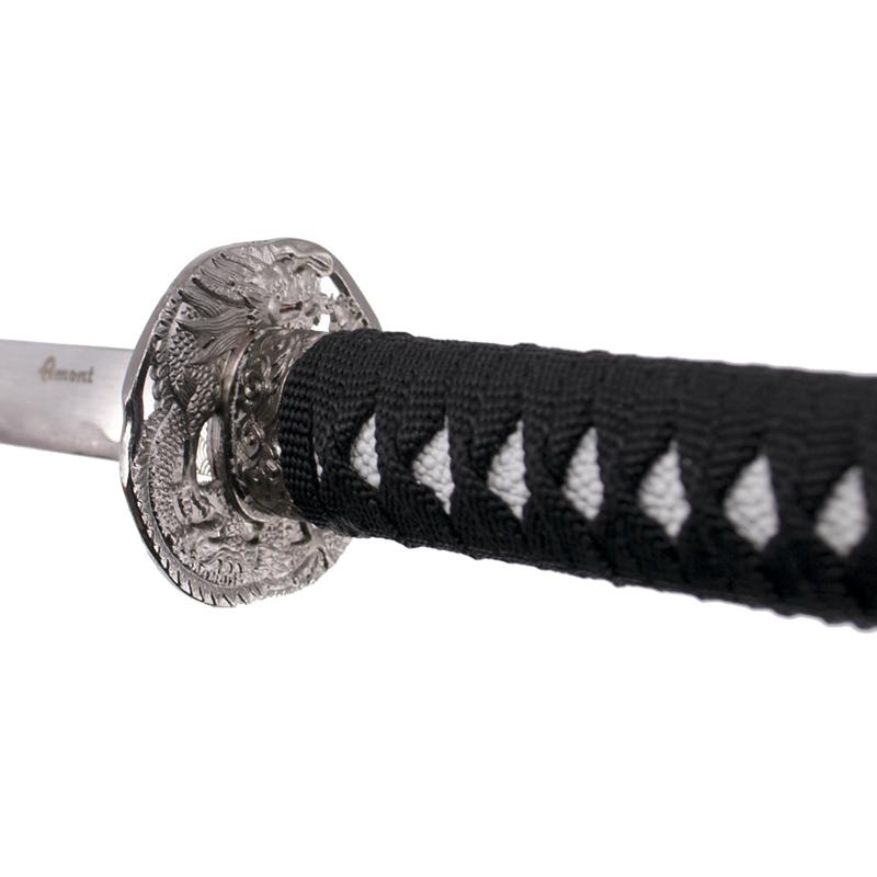 Tanto with engraving on the scabbard "Courtesy, Compassion and Sincerity"