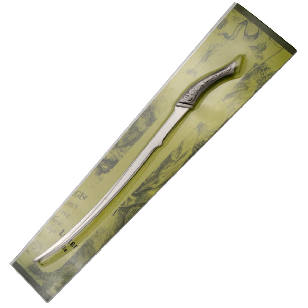 Arwen letter opener with nickel-colored knob and guard and 16.5 cm steel blade