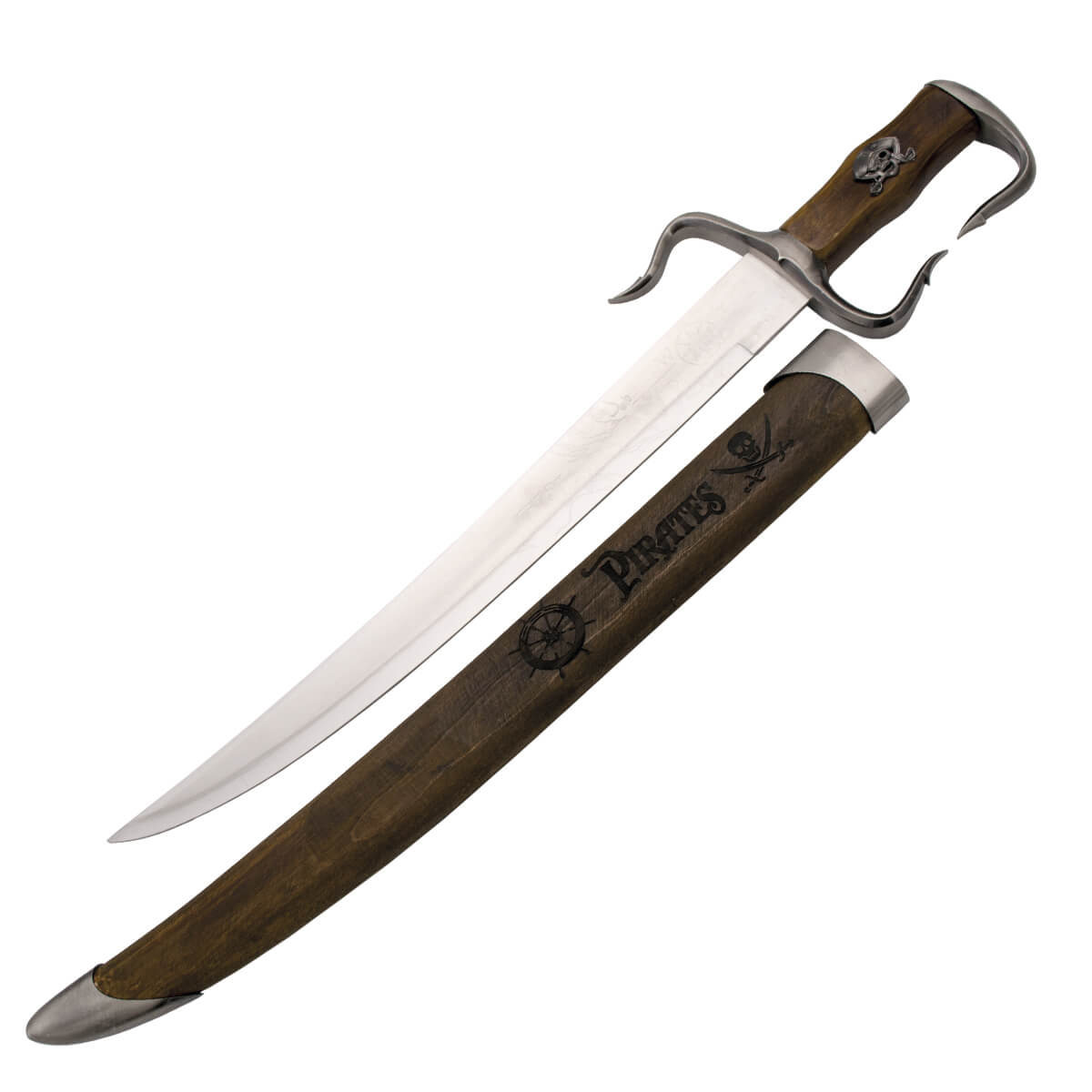 Sabre Piratas do Caribe com cabo de madeira