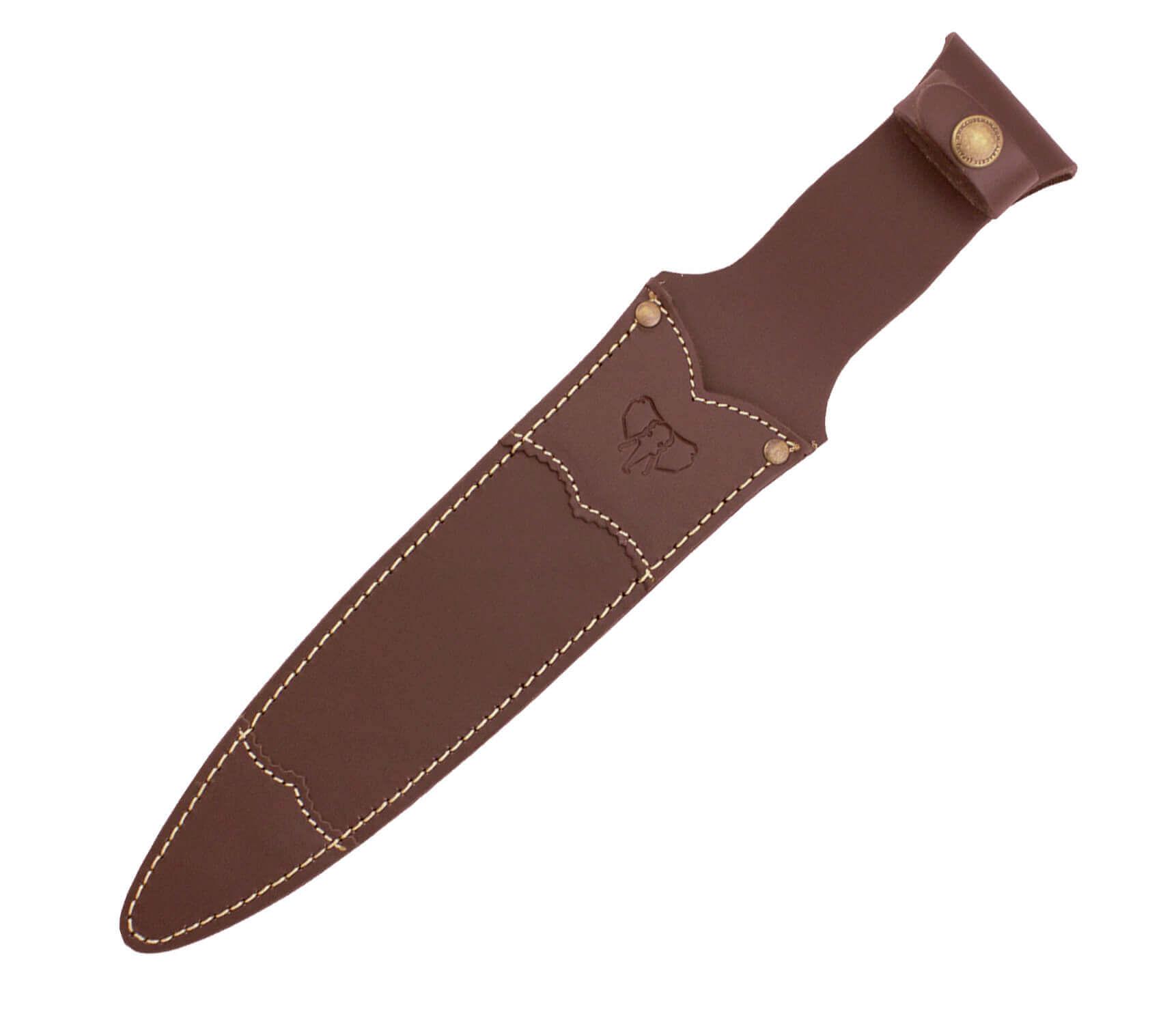 Cuchillo montería Cudeman. Mango de olivo. 22,5 cm de hoja