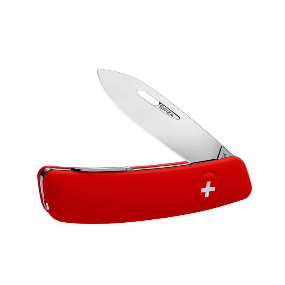 Swiza D01 red multipurpose knife with 6 functions KNI.0010.1000