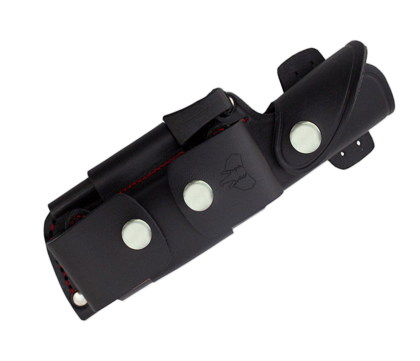 Couteau de survie modèle Fab I. Manche en micarta noir. Acier Boehler N695. Kit complete