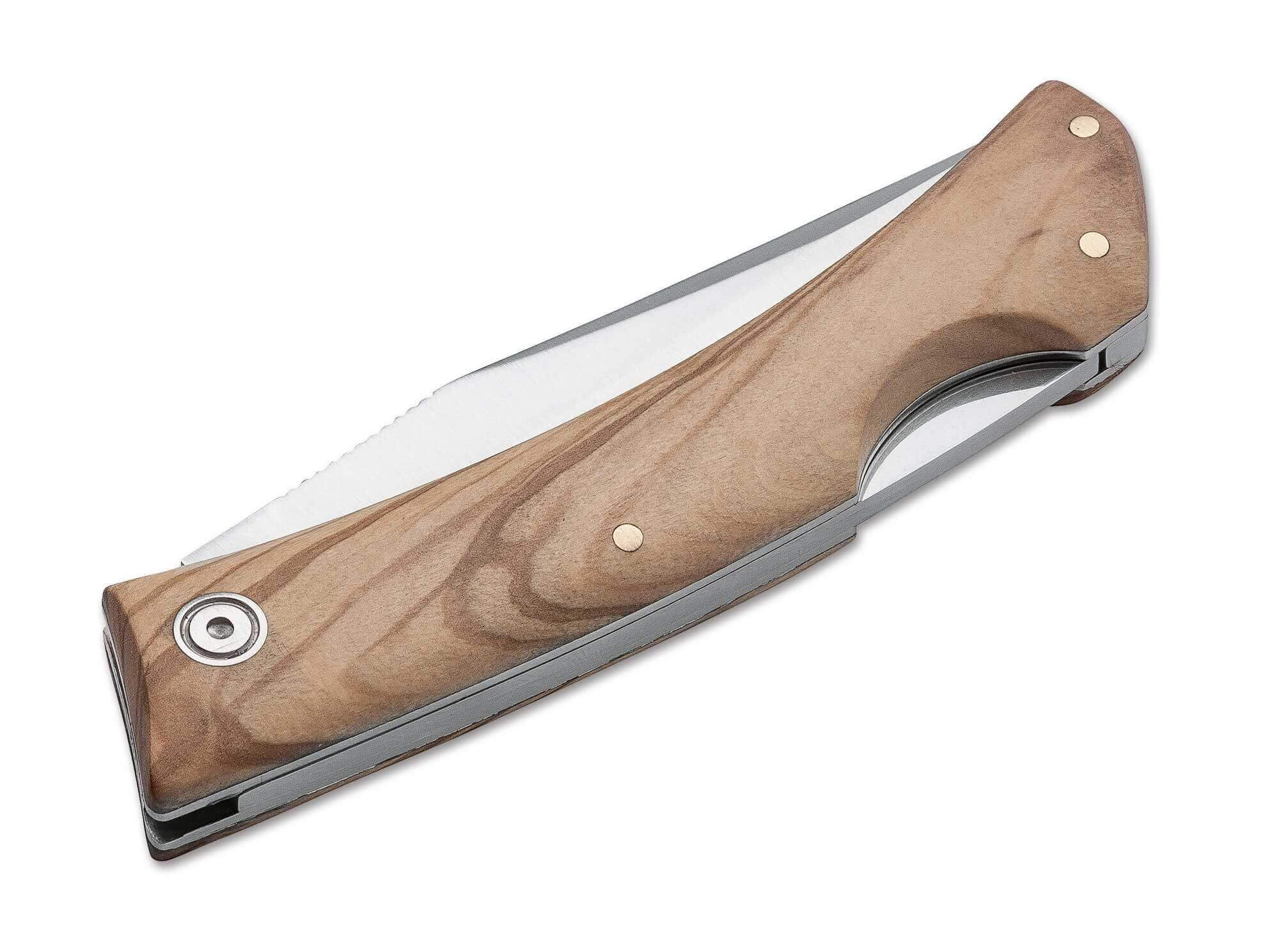 Canivete Muela ZX 8OL com cabo de madeira de oliveira