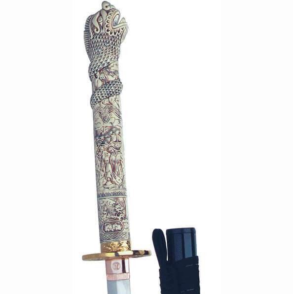 Connor Macleod Katana mit Marto-Drachenkopf-Harzgriff HI8185