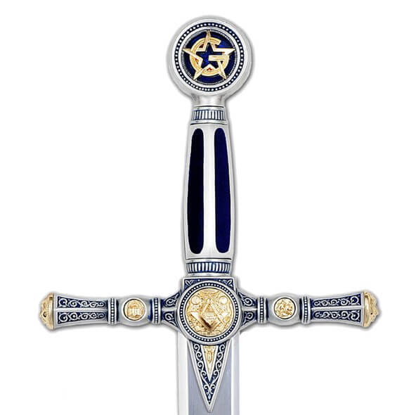 Espada masónica plata con grabado profundo Marto MA775.1