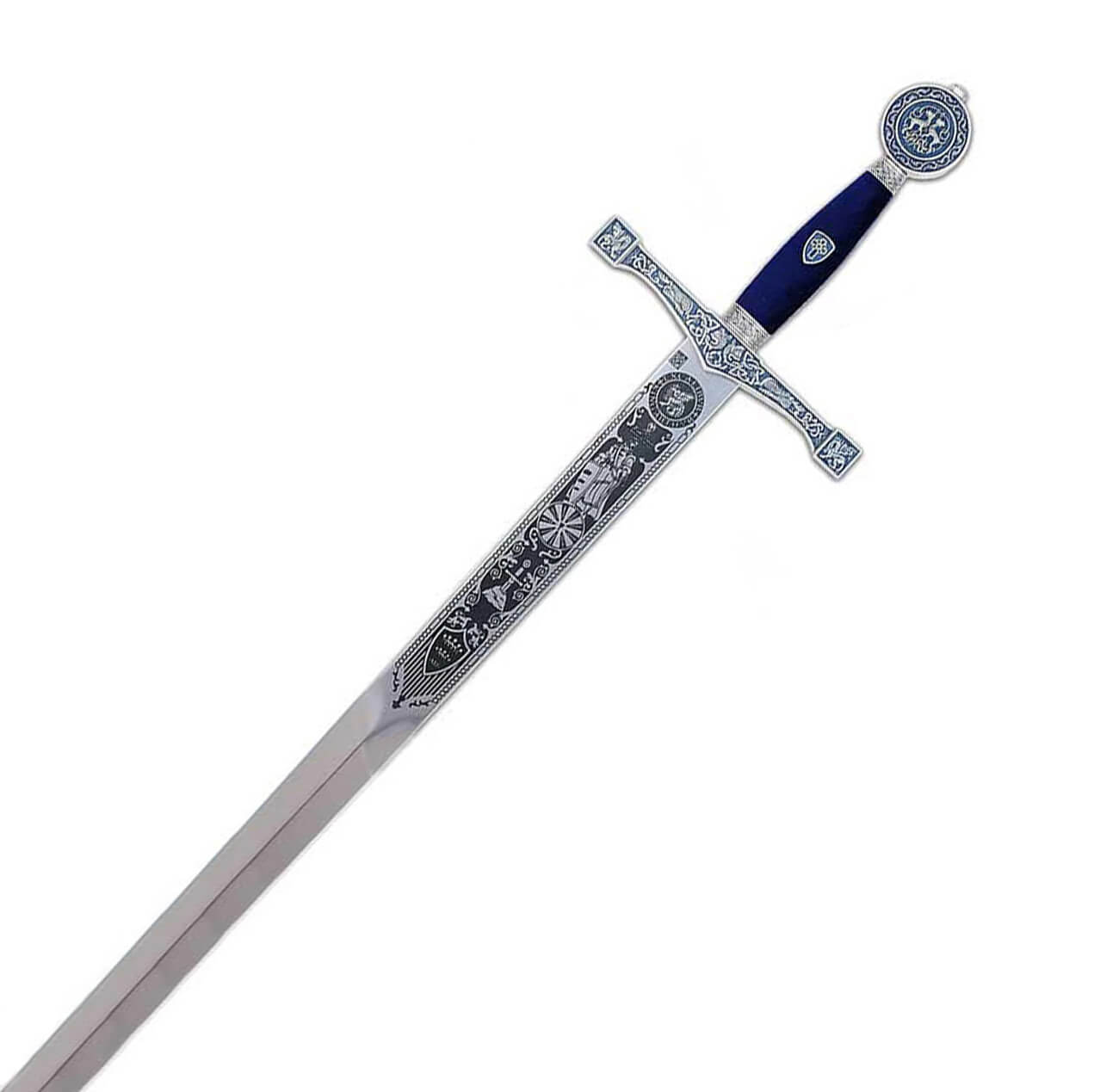 Espada Excalibur em prata com gravação profunda Marto MA752.1