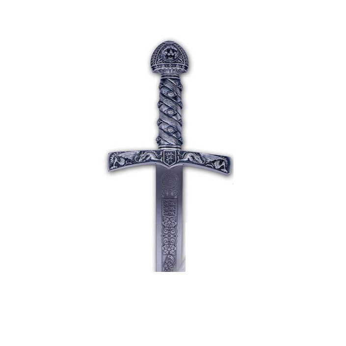 Espada de cadete Ricardo Lionheart com punho prateado com gravuras Marto 8645