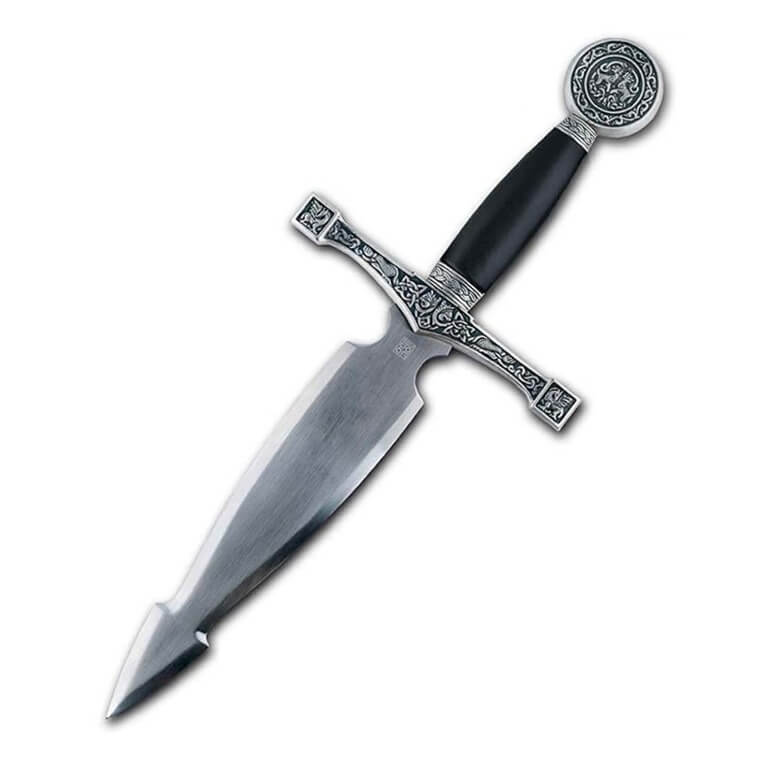 Daga Excalibur con acabado en plata Marto 732
