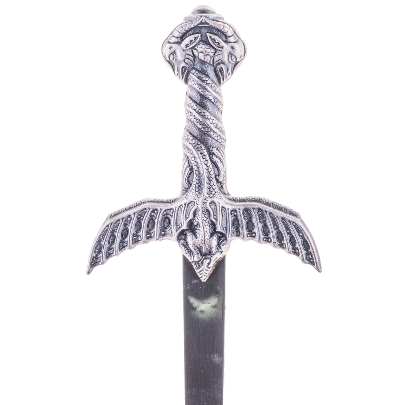 Abridor de cartas espada bárbara com acabamento prateado Marto 8217