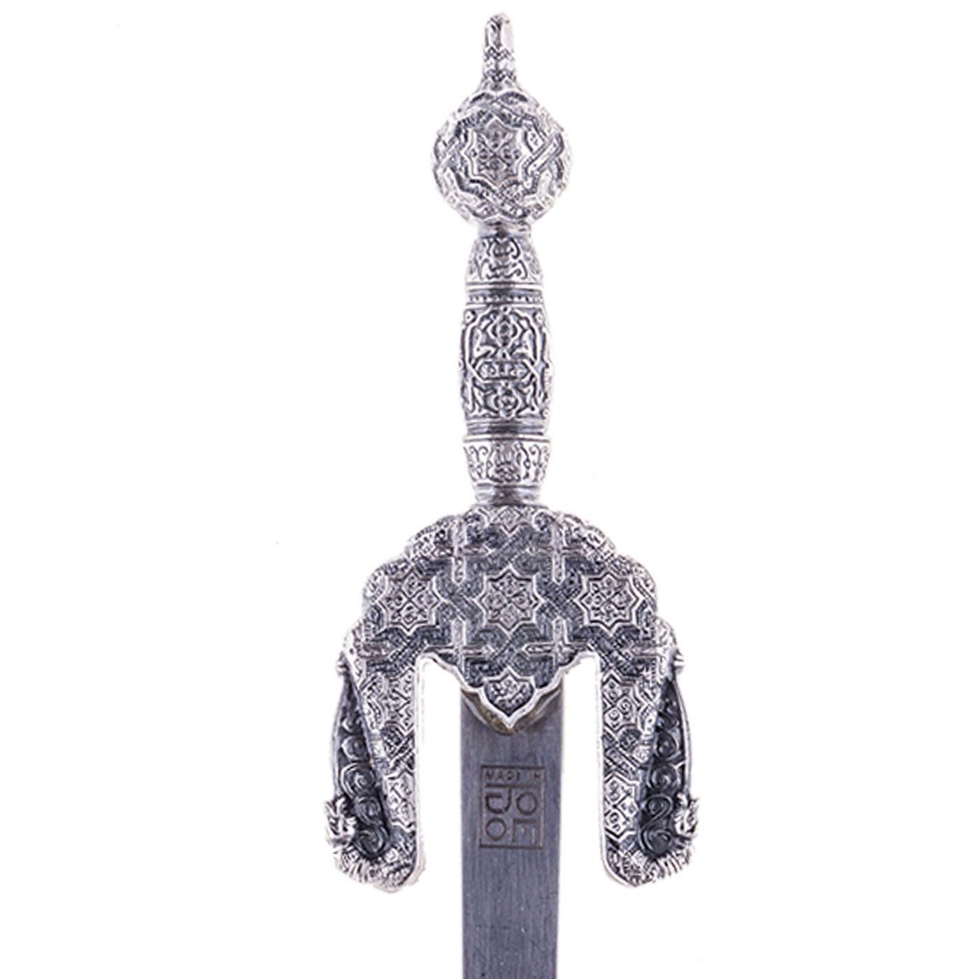 Abridor de cartas espada Boabdil com acabamento prateado Marto 8212