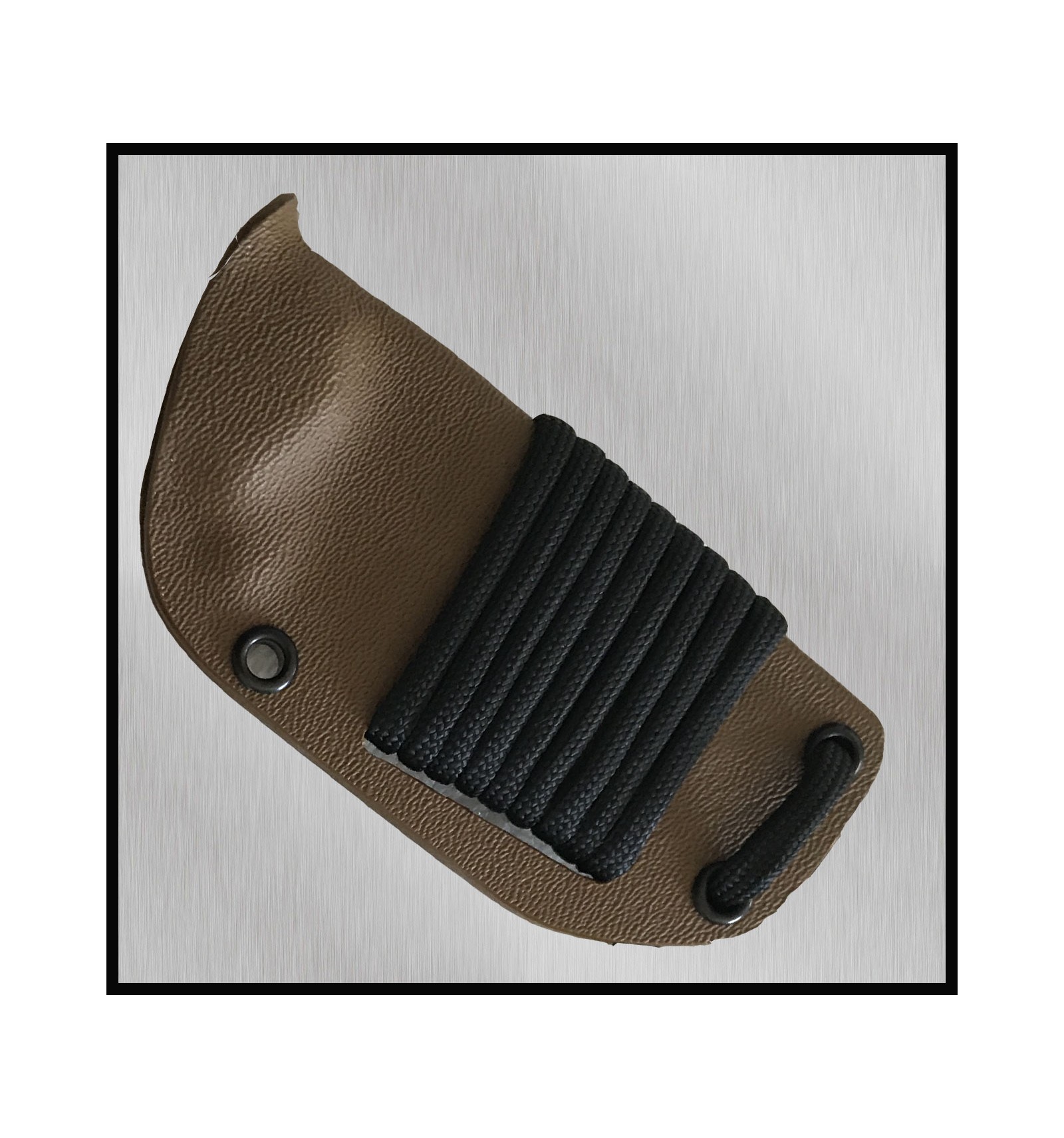 Cuchillo táctico Nieto Chamán micra con mango de madera de cocobolo y hoja de acero AN-58 con funda kydex