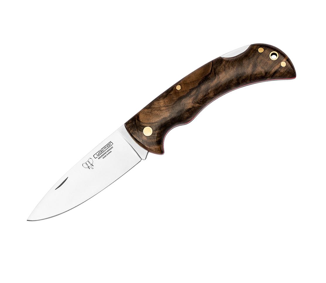 Navaja de caza Cudeman. Mango en madera de nogal pulido