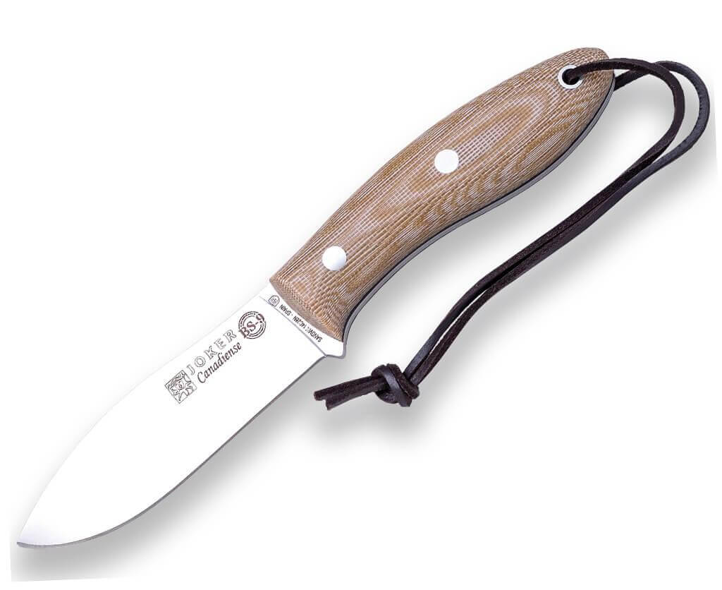 Faca Joker BS9 Canadiense Bushcraft Faca com cabo em lona micarta e pederneira