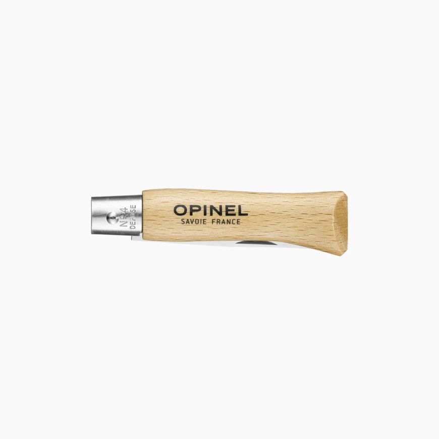 Opinel No. 4 with stainless steel blade and varnished beechwood handle