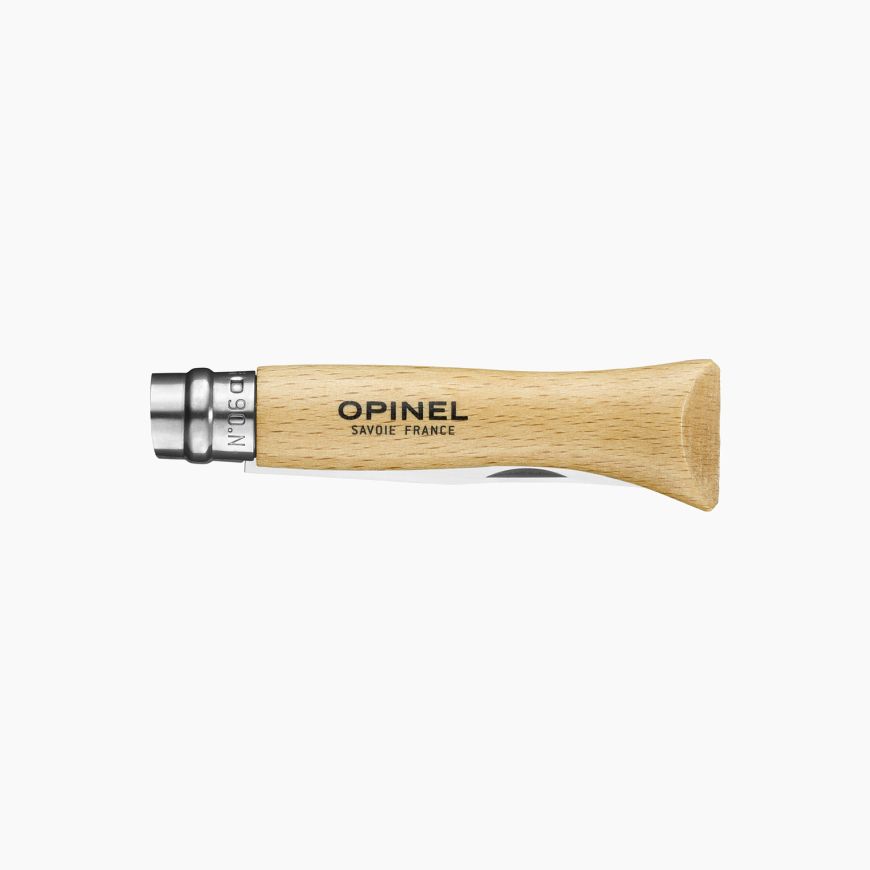 Opinel Nº 6 with stainless steel blade and varnished beech wood handle.