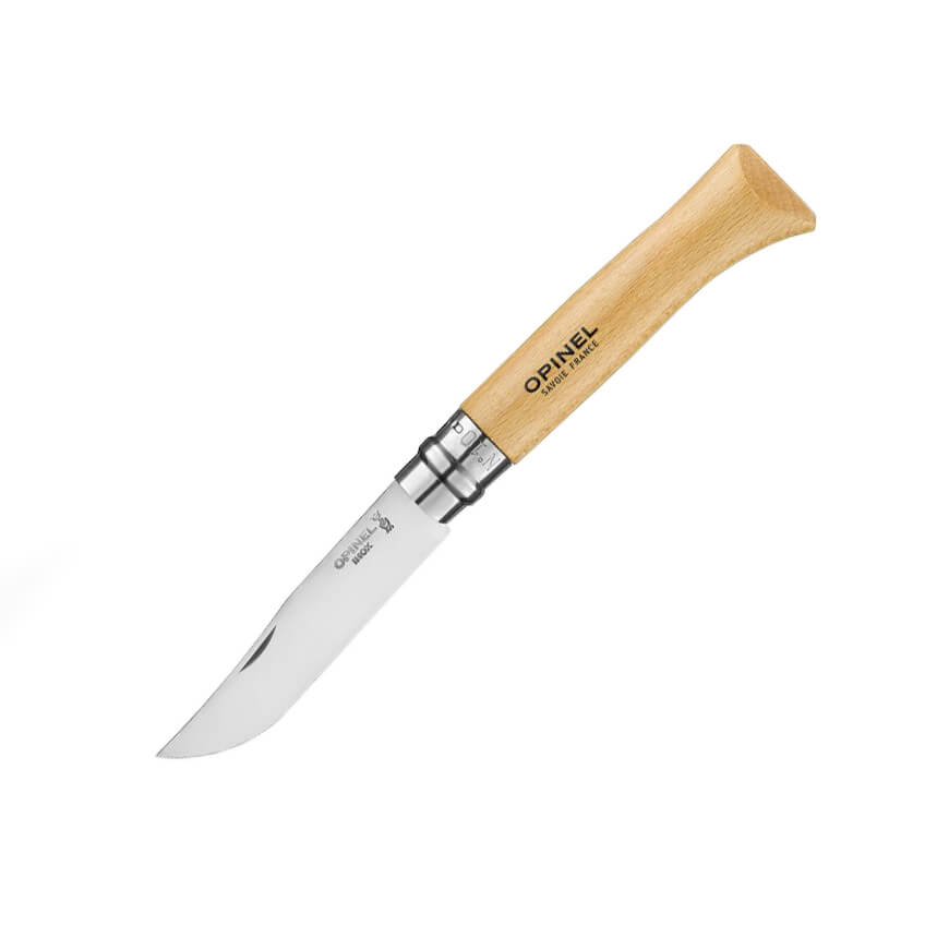 Opinel Nº 10 con hoja de acero inoxidable y mango de madera de ha...