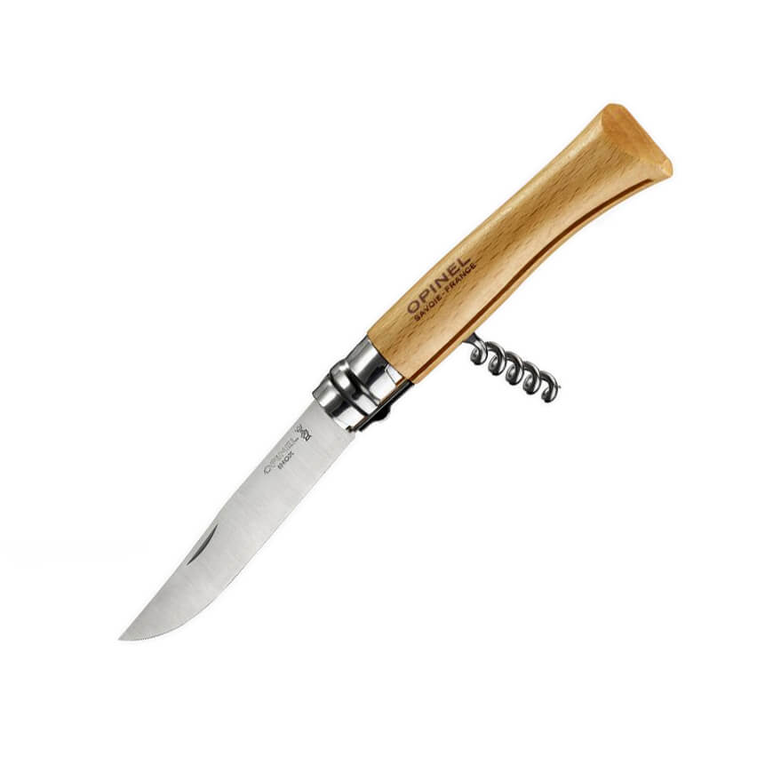 Opinel Nº10 Navaja sacacorchos de madera de haya