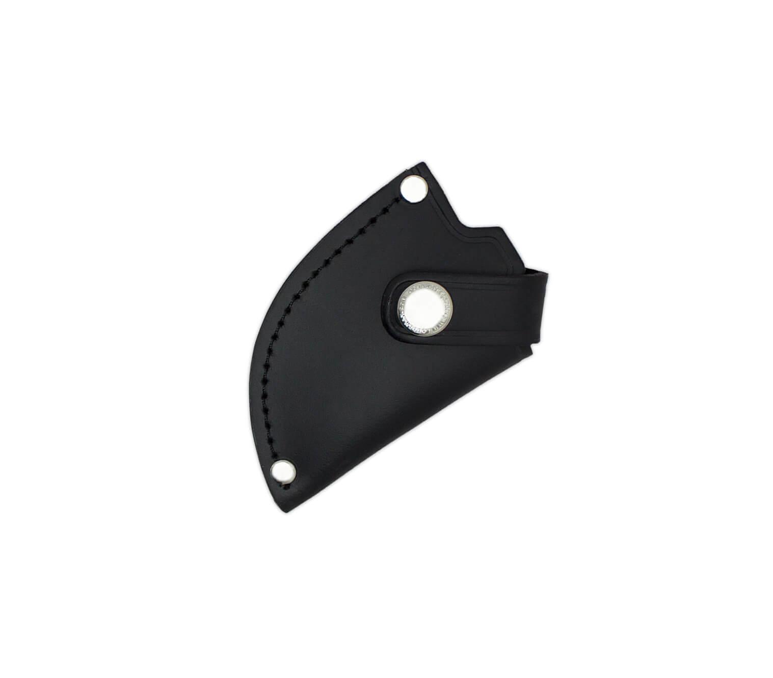 Cuchillo desollador Cudemancon puño de caucho negro antideslizante, hoja 8 cm.