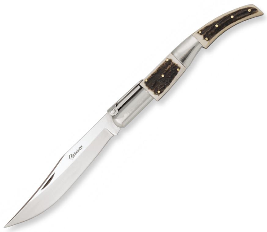 Canivete árabe Nº1 com cabo de veado e lâmina de 9,9 cm