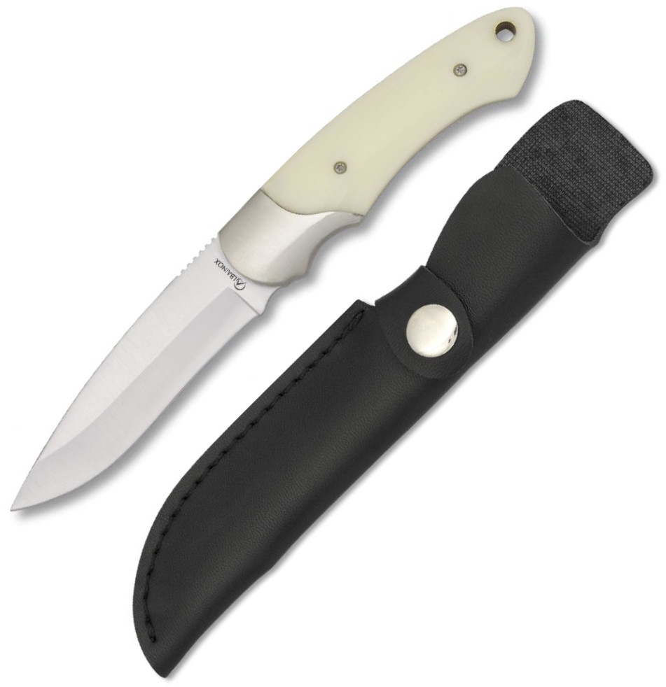 Cuchillo deportivo Albainox con virola de acero, mango ABS y hoja...