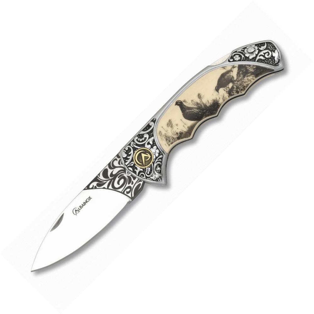 Navaja Albainox con virola de zamak, mango decorado decorado con ...