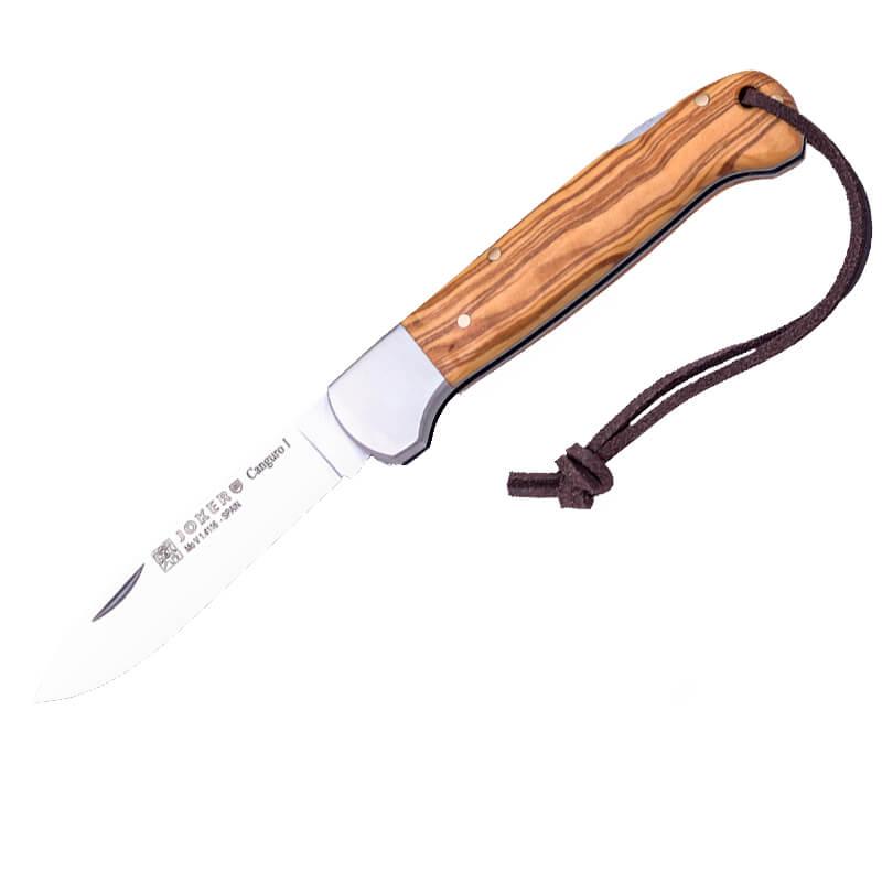 Navaja de bolsillo Joker Canguro I con mango de madera de olivo