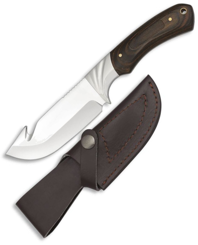 Cuchillo desollador Albainox con mango de stamina CNC, funda de p...