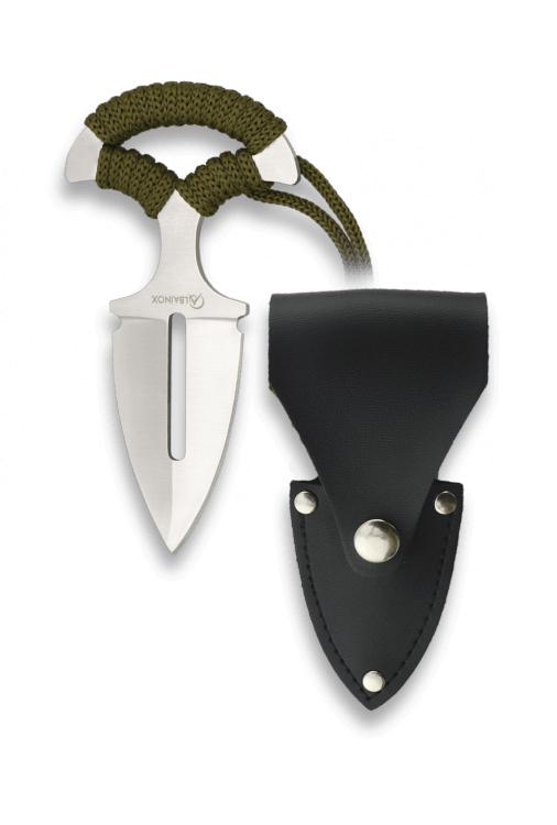 Cuchillo táctico deportivo de Albainox con hoja de un filo de 6 c...