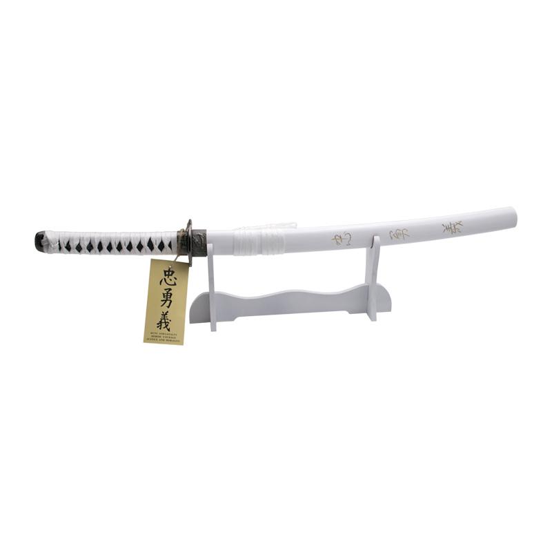 White decorative wakizashi Courage, Duty and Loyalty The Last Samurai