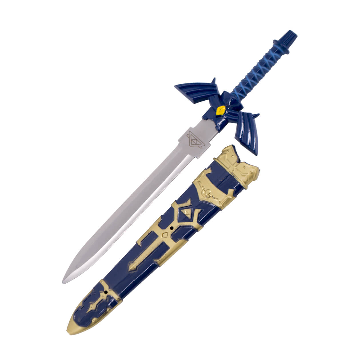Dagger The Legend of Zelda com bainha em ABS azul e dourado