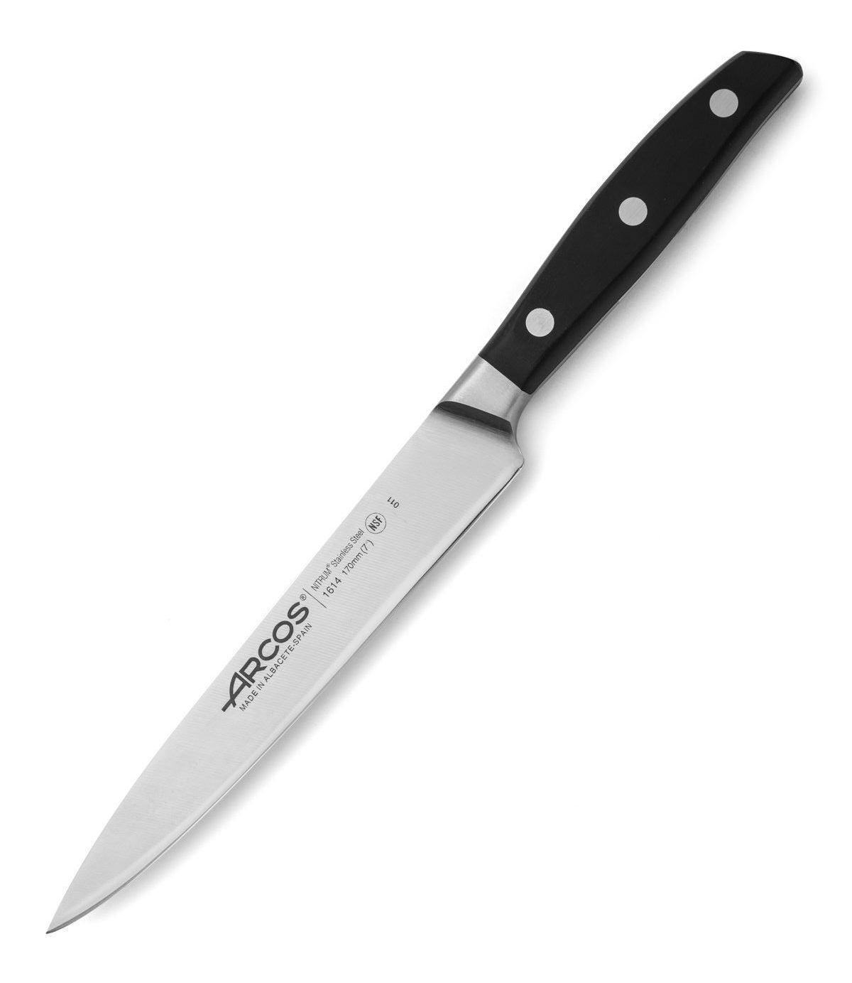 Cuchillo de lenguado Arcos Manhattan con hoja de 17 cm