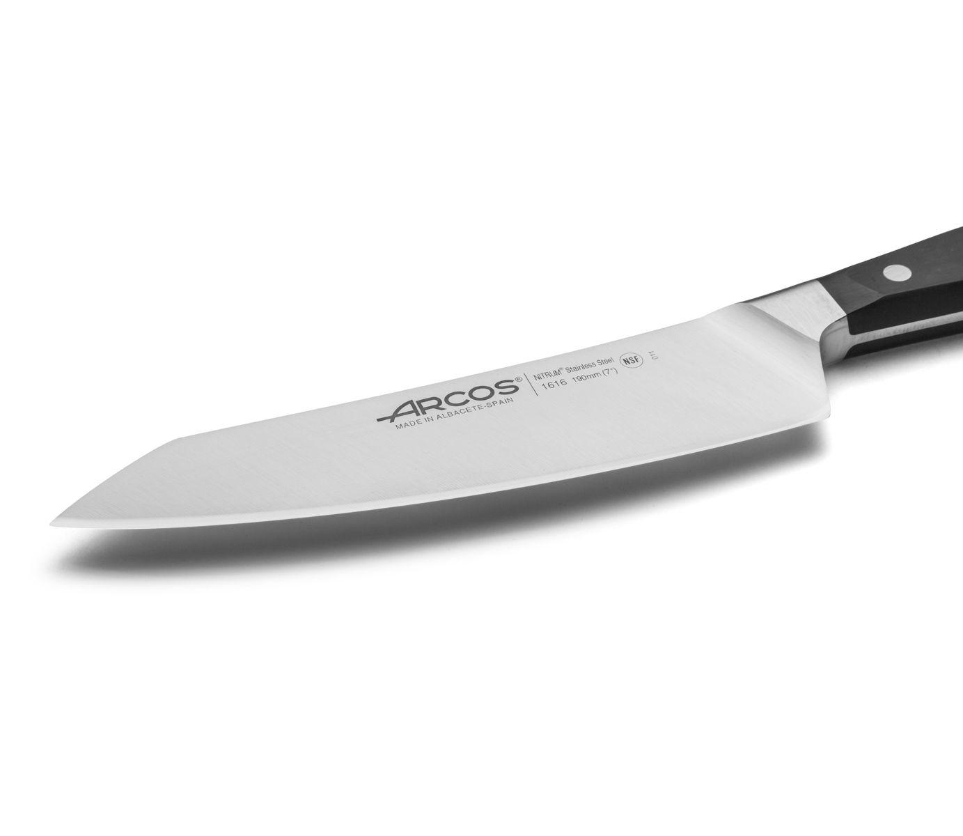 Faca Arcos Manhattan santoku com lâmina de 19 cm