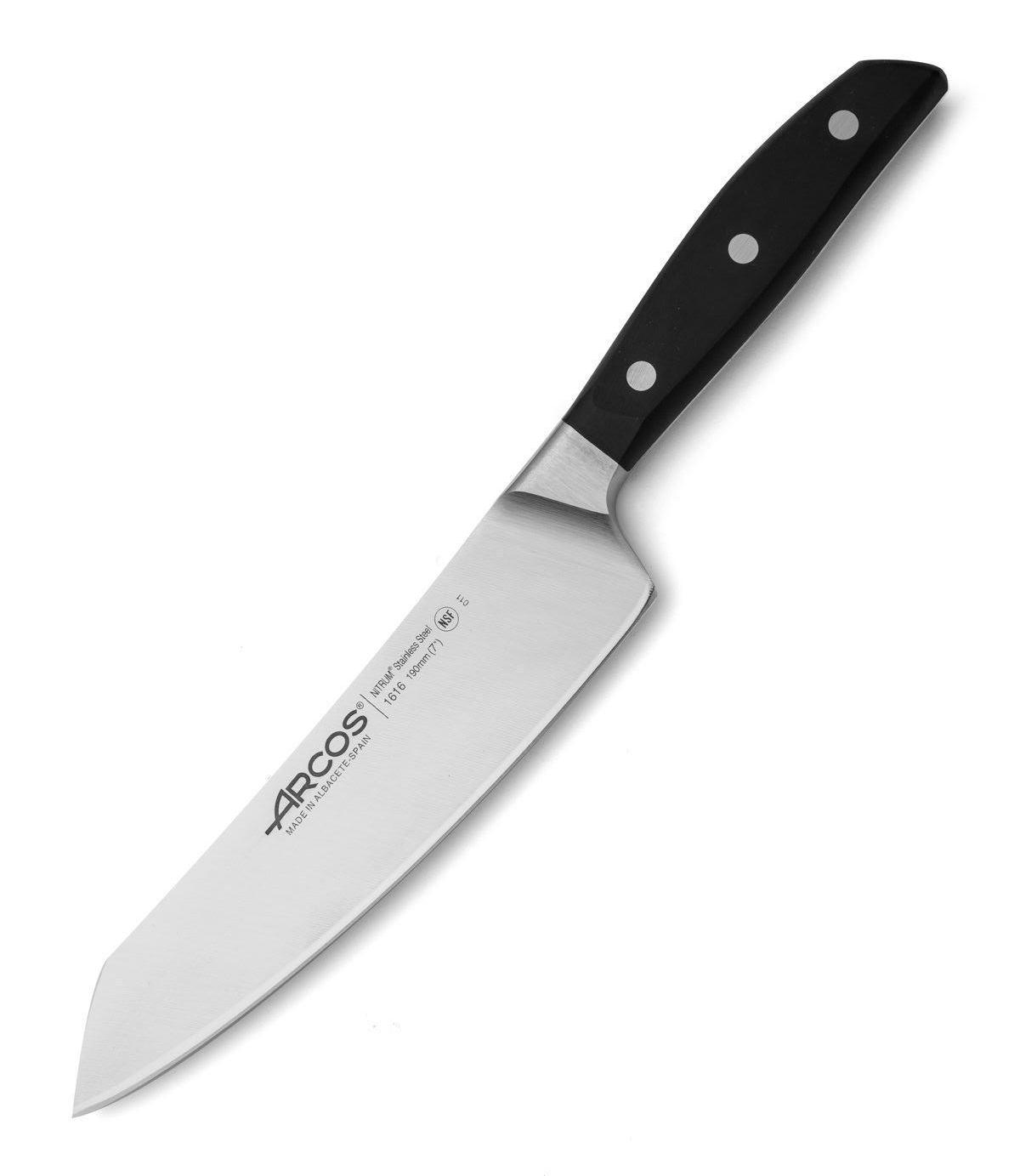 Faca Arcos Manhattan santoku com lâmina de 19 cm