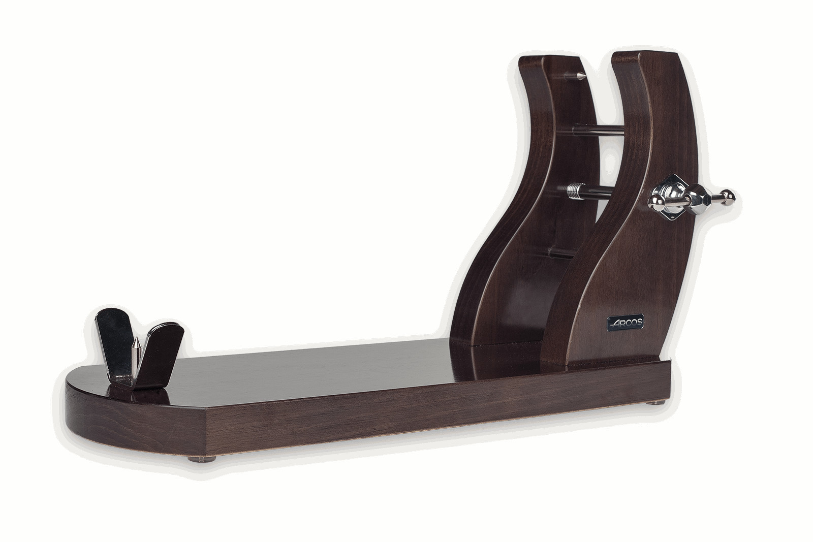 Suporte para presunto em madeira de pinho lacada em mogno Arcos