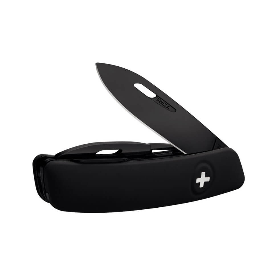 Navaja multiusos Swiza allblack con 11 funciones KNI.0033.1010