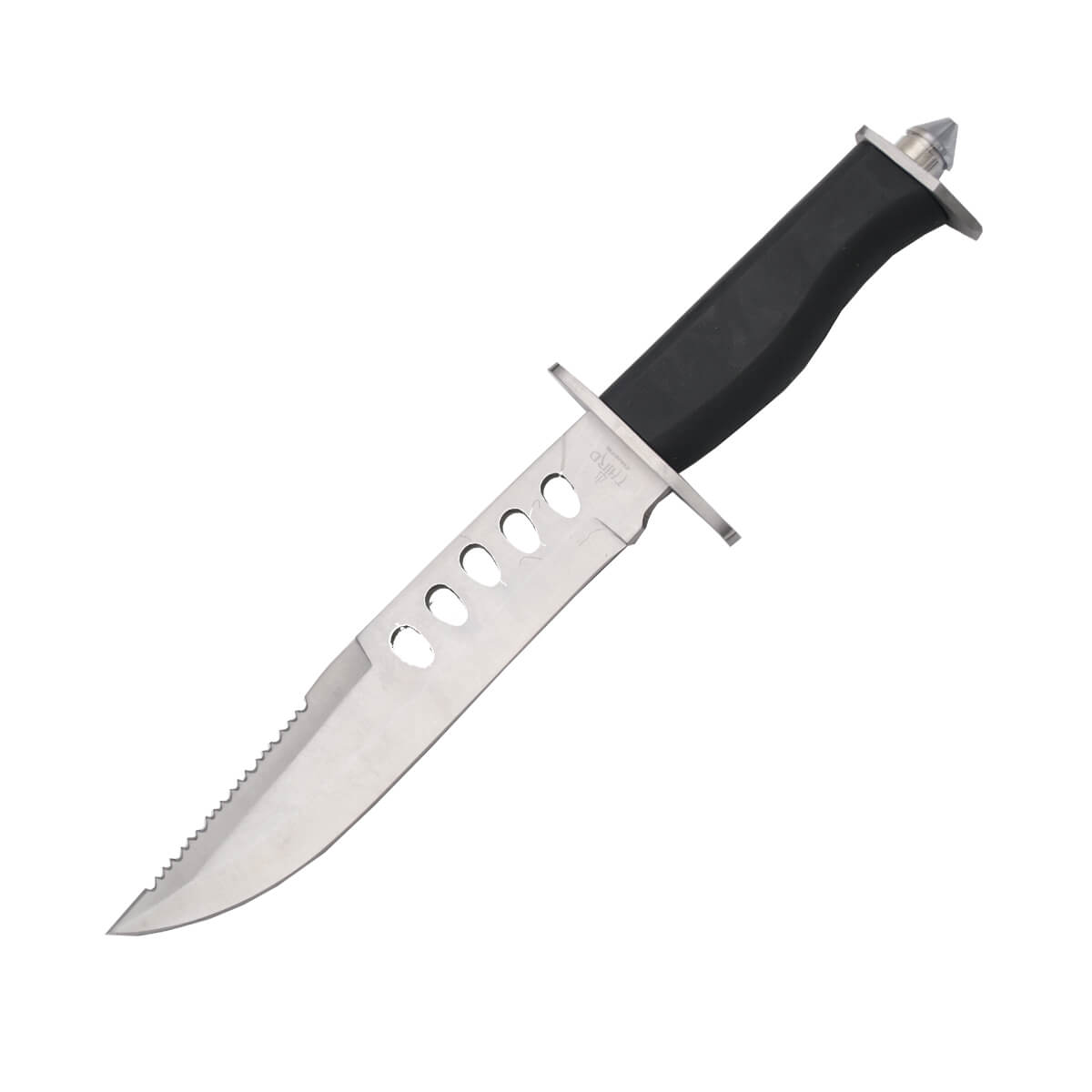 Cuchillo militar con punta rompe cristales  y hoja de 20 cm Third